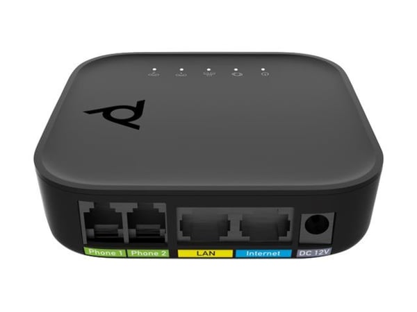 Poly ATA 402 - VoIP-puhelinsovitin - avoimella SIP:llä - 100Mb LAN:lla