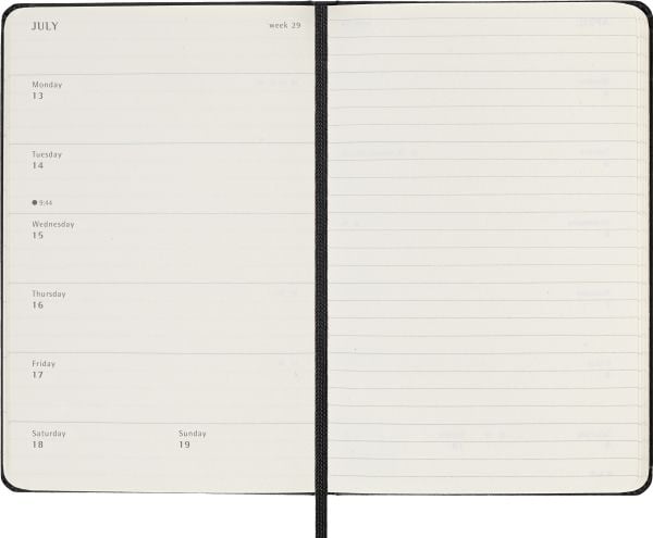 Classic Hard 18M 25/26 veckokalender pocket svart