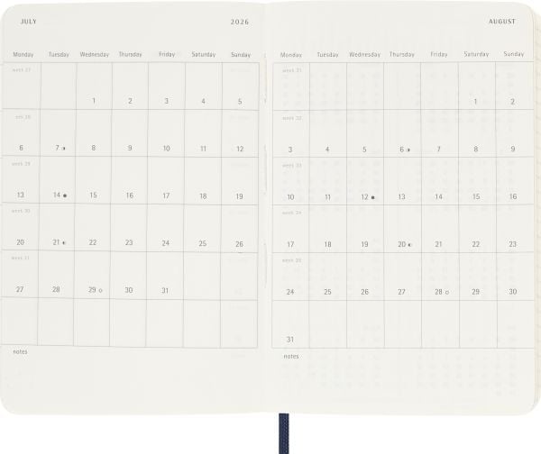 Classic Soft 18M 25/26 WeekNote Pocket Sapphire Sininen