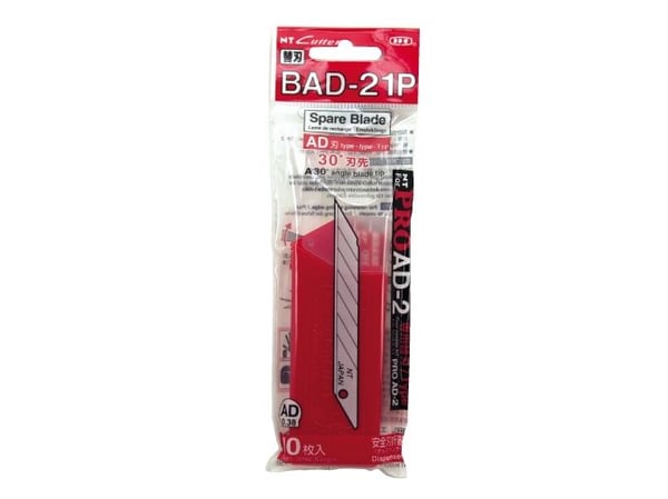 NT Cutter BAD-21P, 10 stykker, Rød, 60 mm, 180 mm, 13 mm, 39 g