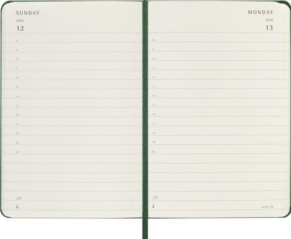 Classic Hard 12M Daily Pocket Myrtle Green 2026