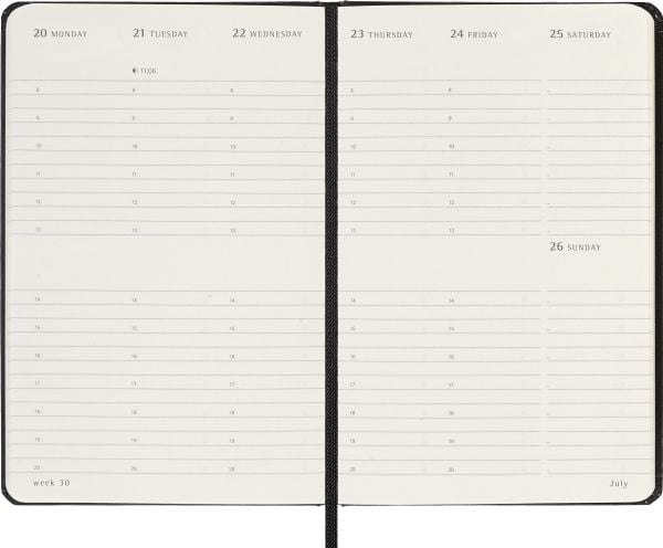 Classic Hard 12M Weekly Vertical Pocket Sort 2026