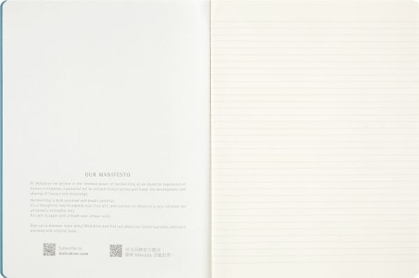 Cahier Journal Linjeret XL Snobben Blå