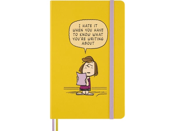 Moleskine anteckningsbok Peanuts Patty 2025 L, 13x21 cm, linjer, limited edition