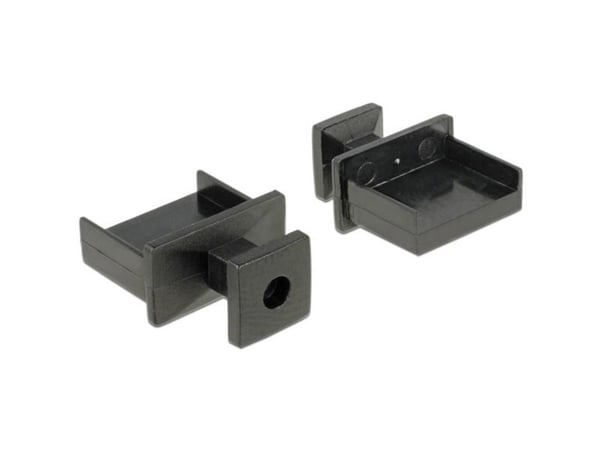 DeLOCK 64009, USB A-tyyppi, Musta, Akryylinitriilibutadieenistyreeni (ABS), 13,1 mm, 16,4 mm, 7 mm