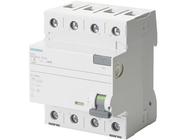 Sigres Vikavirtalaite HPFI 40A, 4P, 30mA, 4MW, 5SV3344-6KK12, 5SV3344-6KK12