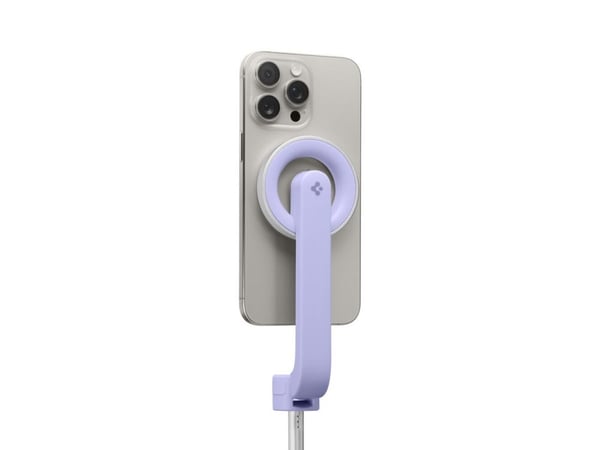 Spigen MagSafe Tripod Selfie Stick, Smartphone, Lavendel, Apple, Akrylnitril butadienstyren, Aluminium, Polykarbonat (PC), Silikon, 2 kg, 62 cm