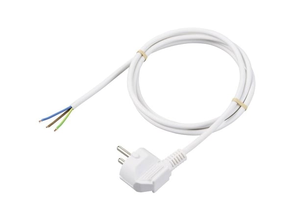 Sygonix SY-6408152 Power nätverkskabel vit 1,50 m