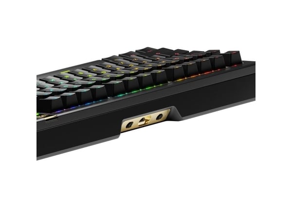 Glorious Gaming GMMK 3 PRO HE 75% Prebuilt, Trådløs, RF trådløs + Bluetooth, Mekanisk nøkkelbryter, QWERTY, RGB LED, Svart