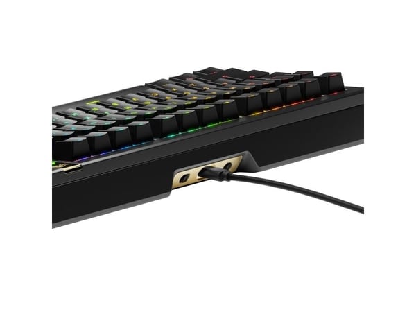 Glorious Gaming GMMK 3 PRO HE 75% Prebuilt, Koblet med ledninger (ikke trådløs), USB, Mekanisk nøkkelbryter, QWERTY, RGB LED, Svart