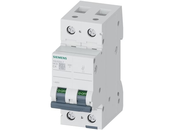 Siemens 5SL62047 5SL6204-7 Ledningssikkerikkerhedsafbryder 4 A 400 V