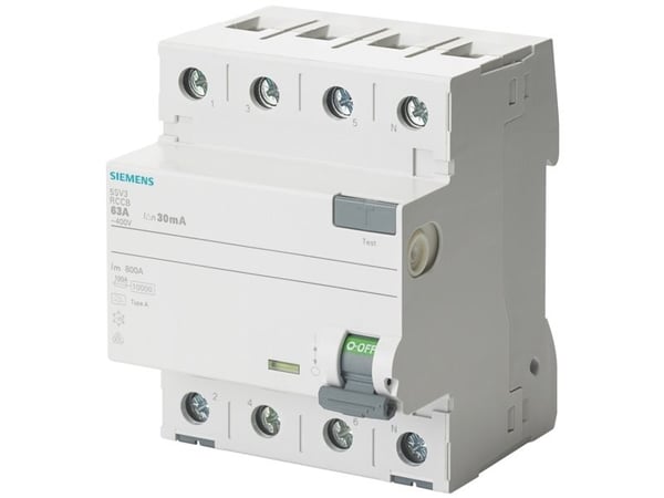 Siemens 5SV36468 FI turvakytkin 63 A 0,3 A 400 V 0,3 A 400 V