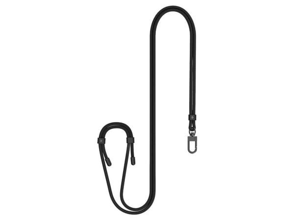 Spigen Cross Body Strap, Halsrem, Sort, Stof, Metal, Universel, 1 stk