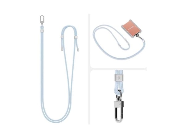 Spigen Cross Body Strap 2, Nakkestropp, Blå, Stoff, Metall, Universell, 1 stykker