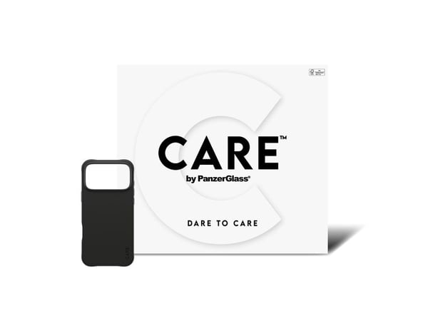 CARE by PanzerGlass Samba - Baksidedeksel for mobiltelefon - moderne - MagSafe-samsvar - termoplast-polyuretan (TPU) - svart - for Apple iPhone 17 ...