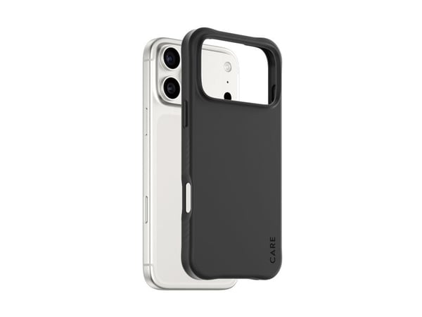 CARE by PanzerGlass Samba - Baksidedeksel for mobiltelefon - moderne - MagSafe-samsvar - termoplast-polyuretan (TPU) - svart - for Apple iPhone 17 ...