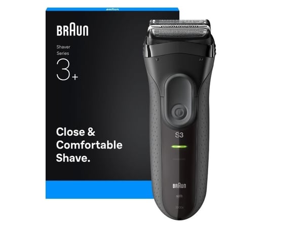 Braun Serie 3 3000S, Barberingsmaskin, Grå, Lade, AC / batteri, Innebygd batteri, 30 min