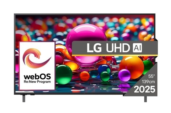 LG 55UA75003LA - 55" Diagonalklasse UA75 Series LED-bakgrunnsbelyst LCD TV - UHD AI - Smart TV - webOS - 4K UHD (2160p) 3840 x 2160 - HDR - Direct LED