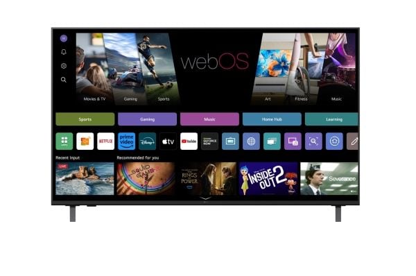 LG 55UA75003LA - 55" Diagonalklasse UA75 Series LED-bakgrunnsbelyst LCD TV - UHD AI - Smart TV - webOS - 4K UHD (2160p) 3840 x 2160 - HDR - Direct LED