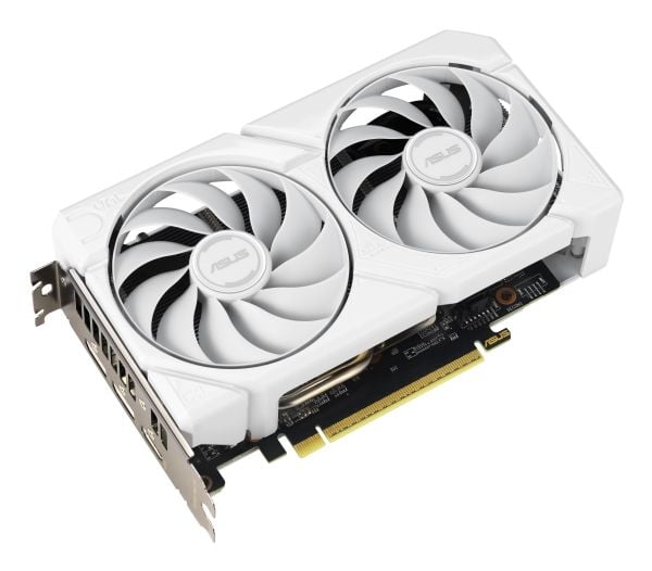 ASUS Dual -RX9060XT-16G-WHITE, Radeon RX 9060 XT, 16 GB, GDDR6, PCI Express 5.0, 2 vifte(r)