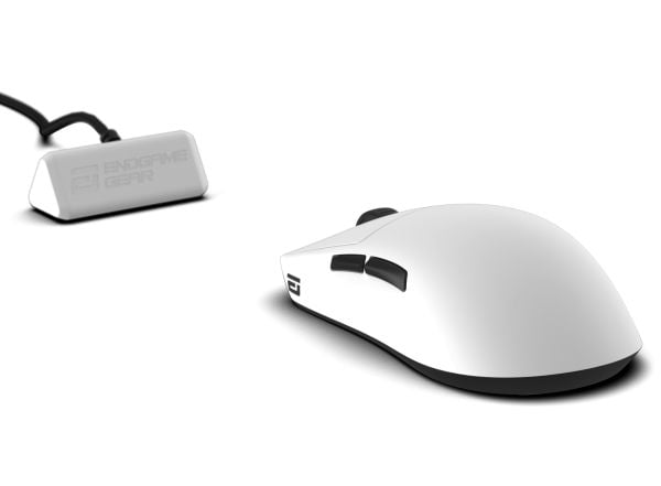 Endgame Gear OP1W 4K V2, Høyre hendt, Optisk, RF Wireless + USB Type-A, 30000 DPI, Hvit