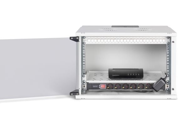 Digitus SOHO PRO Series - Skap - 540x400 mm (WxD) - veggmonterbar - RAL 7035, lysegrå - 7U - 19"