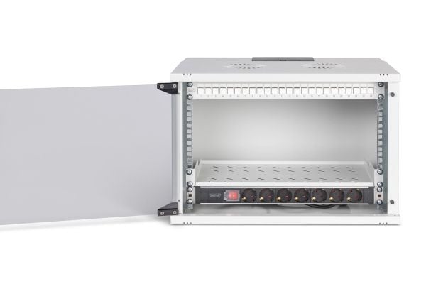 Digitus SOHO PRO Series - Skap - 540x400 mm (WxD) - veggmonterbar - RAL 7035, lysegrå - 7U - 19"