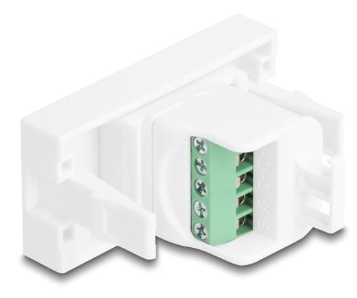 DeLOCK 90911, Tasainen, Valkoinen, USB A, 5-pin terminal, Naaras, 45 mm