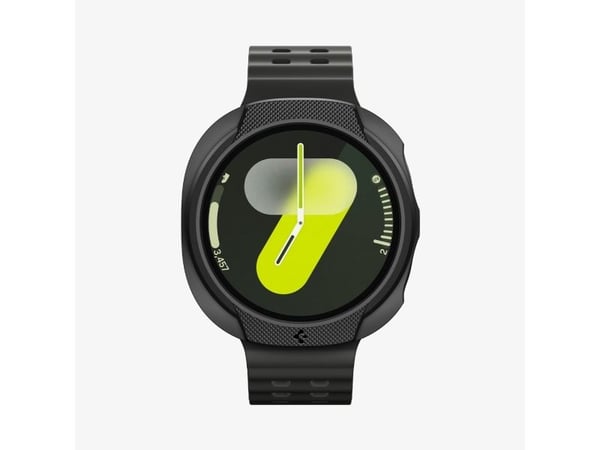 Spigen Liquid Air, Kotelo, Älykello, musta, Samsung, Watch 8 (44mm), Termoplastinen polyuretaani (TPU)