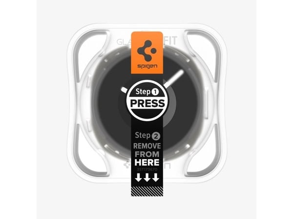 Spigen GLAS.tR EZ Fit, Näytönsuoja, Älykello, Läpinäkyvä, Samsung, Watch 8 (44mm), Karkaistu lasi