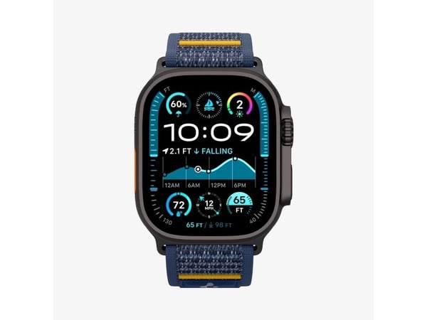 Rem Spigen Athlex Air for Apple Watch 6/7/8/9/10/SE/Ultra 1/Ultra 2 (44/45/46/49 mm) mørkeblå