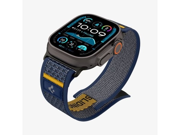 Rem Spigen Athlex Air for Apple Watch 6/7/8/9/10/SE/Ultra 1/Ultra 2 (44/45/46/49 mm) mørkeblå