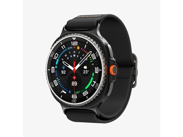 Spigen Lite Fit Band, Band, SmartWatch, Sort, Samsung, Galaxy Watch 8 (40/44/46 mm), Nylon