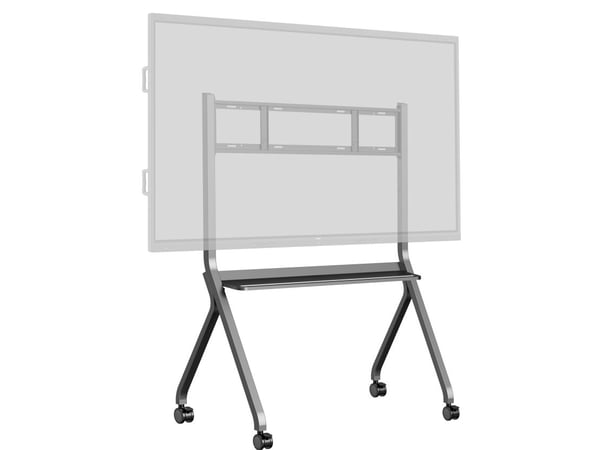 Iiyama MD-CART02-S1 - Vogn - for flatpanel - med kollisjonsforebygging, hylle for tilbehør - skjermstørrelse: 55"-86" - plassering på gulv