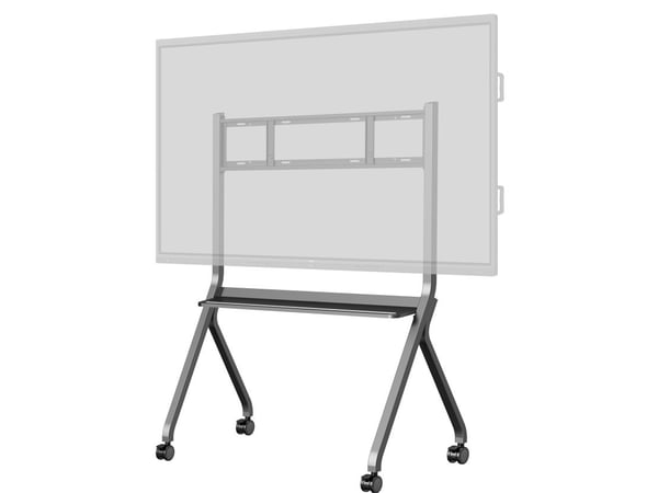 Iiyama MD-CART02-S1 - Vogn - for flatpanel - med kollisjonsforebygging, hylle for tilbehør - skjermstørrelse: 55"-86" - plassering på gulv