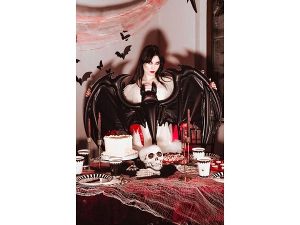 PartyDeco Bat, Party decoration kit, Foil, Black, Image, Animal, CE