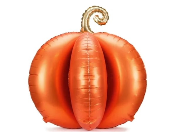 PartyDeco 3D Pumpkin, Dekorasjon, Folie, Oransje, Monokromatisk, Halloween, 90 cm