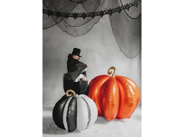 PartyDeco 3D Pumpkin, Dekorasjon, Folie, Oransje, Monokromatisk, Halloween, 90 cm