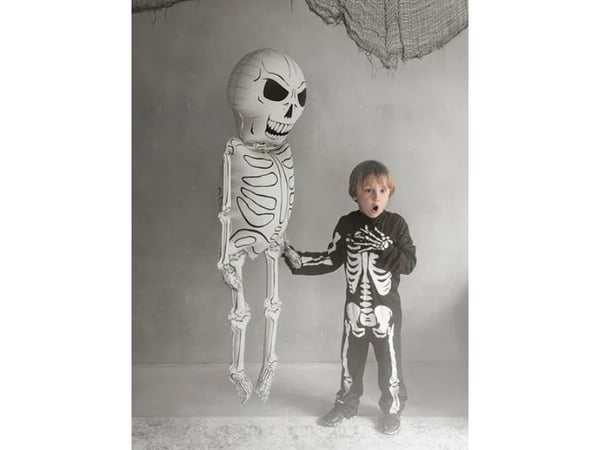 PartyDeco Skeleton XXL, Decoration, Foil, White, Image, Halloween, CE