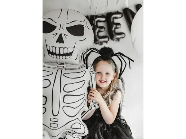 PartyDeco Skeleton XXL, Decoration, Foil, White, Image, Halloween, CE