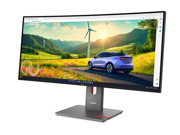 Lenovo ThinkVision P34WD-40 - LED-skärm - böjd - 34" - 3440 x 1440 @ 120 Hz - IPS - 350 cd/m² - 2000:1 - HDR10 - 4 ms - HDMI, DisplayPort, USB-C - ...