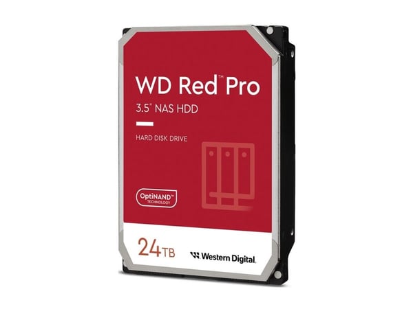WD RED PRO 24TB 3.5 IN SATA -LEVYJEN TALLENNUSJÄRJESTELMÄ