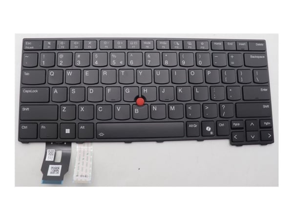 Chicony - Erstatningstastatur for bærbar PC - med Trackpoint - bakbelysning - QWERTY - Engelsk - Europa - svart - FRU
