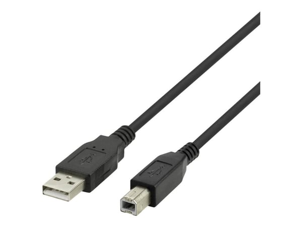 DELTACO - USB-kabel - USB (hane) till mini-USB typ B (hane) - USB 2.0 - 0.5 A - 3 m - svart