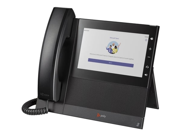 HP Poly CCX 600 - For Microsoft Teams - VoIP-telefon med anrops-ID/samtale venter - SIP, RTP, RTCP - 24 linjer - svart
