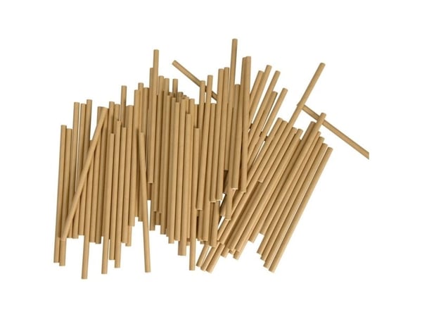 Sugerør, ABENA Gastro, 19,5cm, Ø8mm, brun - (50 stk.)