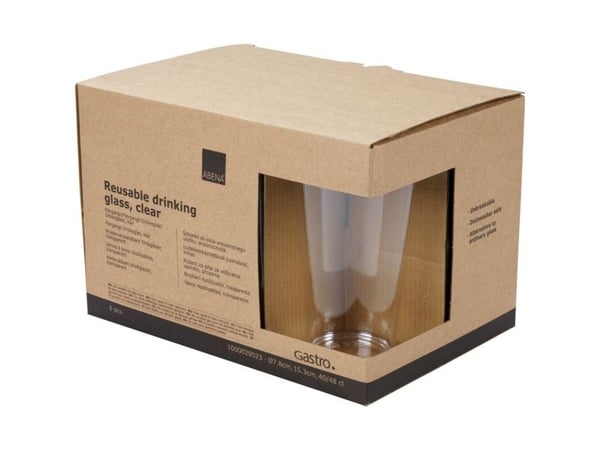 Drikkeglas, ABENA Gastro, 15,3cm, Ø7,8cm, 40 cl, 48 cl, klar, SAN, 6 stk/pakke - (6 stk.)