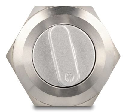 Delock - Rotary switch - 3 x lödanslutning, 22 mm - silver