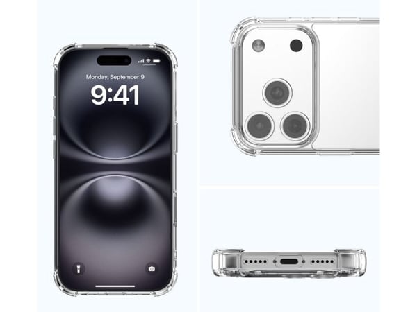 4smarts Ibiza, Border, Apple, Apple iPhone 17 Pro, 16 cm (6.3"), Gjennomsiktig