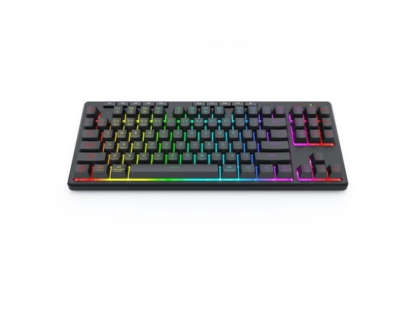 REDRAGON K516RGB-PRO SHIVA PRO 87, Trådløs, USB + RF Wireless + Bluetooth, Membrannøkkelbryter, Sort